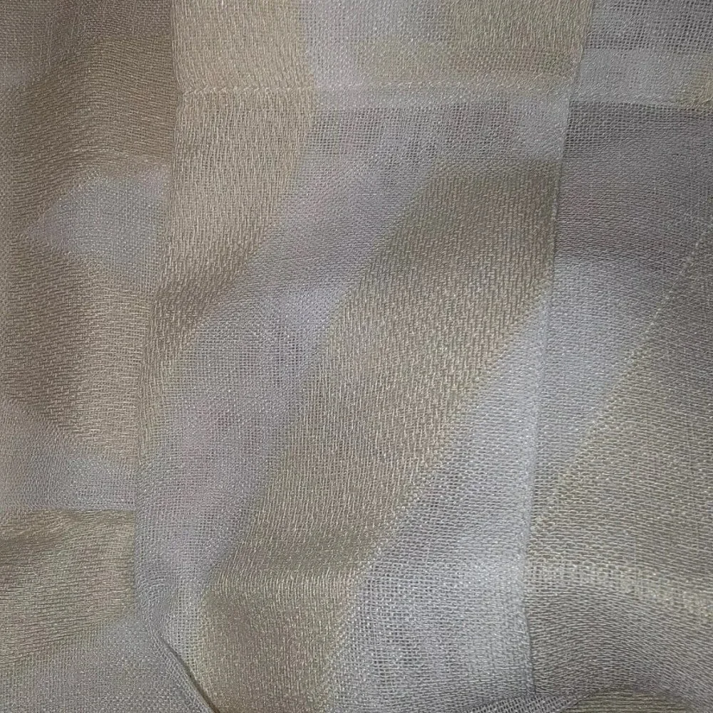 2 NWOT West Elm Semi Sheer Clipped Jacquard Curtain 48x84 Alabaster